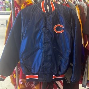 CHICAGO BEARS SATIN BOMBER JACKET